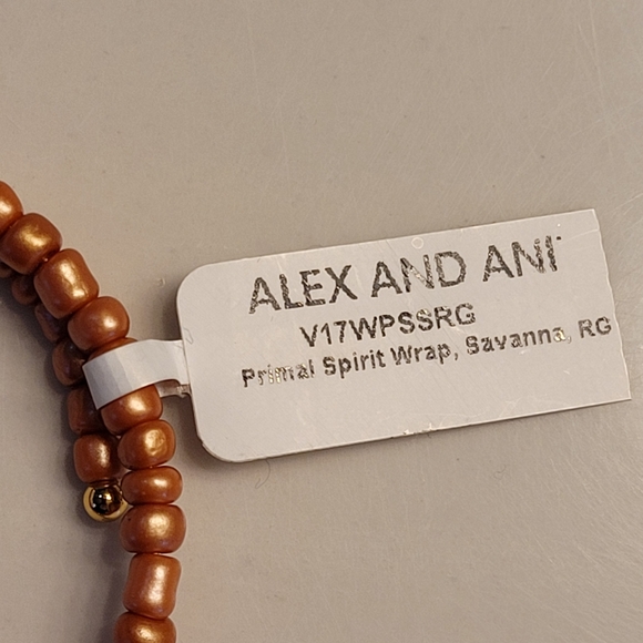 ALEX & ANI Primal Spirit Savanna Wrap Bracelet color Rafaelian Gold w/ 2 charms - Picture 7 of 8